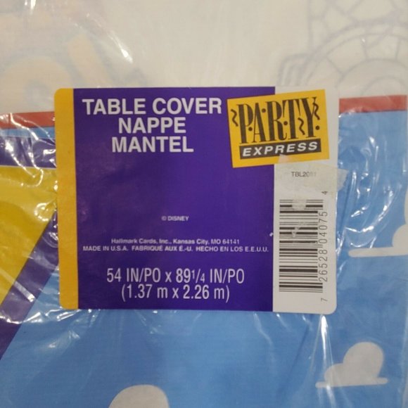 Hallmark Toy Story Table Cover Cloth 54x89.5" paper Vintage New 1995 collectible - Picture 3 of 9